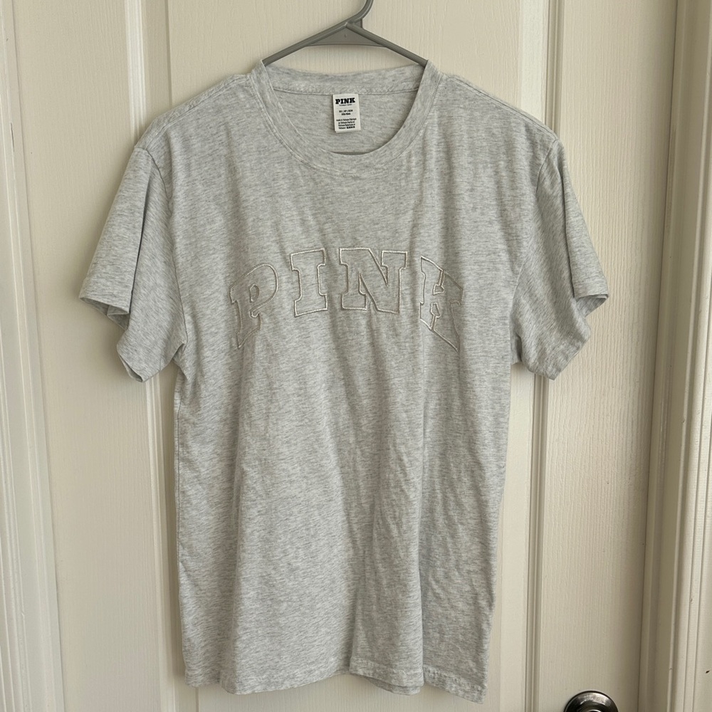 PINK Victoria's Secret Light Gray Men's Tee